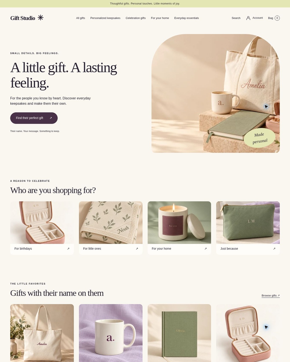 Gift Studio — design presentation